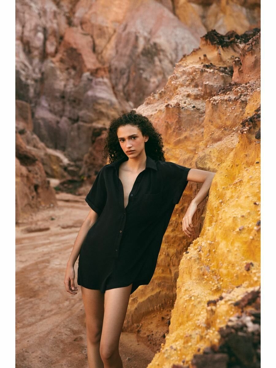 Комбинезон Zara Базовая коллекция, размер XL, черный