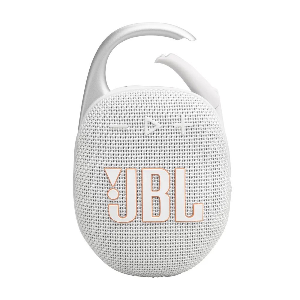 Портативная колонка JBL Clip 5, IP67, 7 Вт, Bluetooth 5.3 , Белый