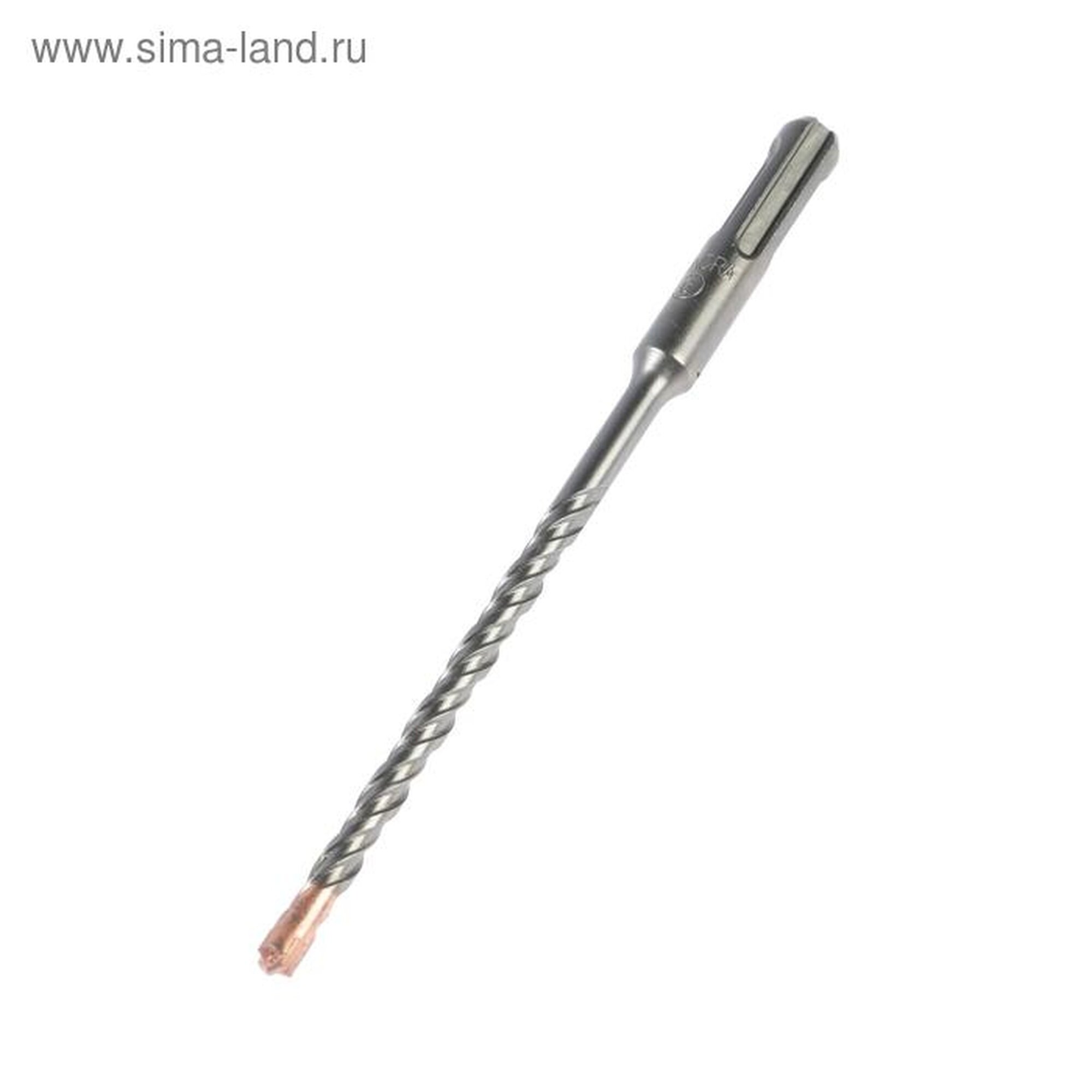 Бур по бетону тундра крестовый наконечник двойная спираль SDS-plus 6 х 160 мм