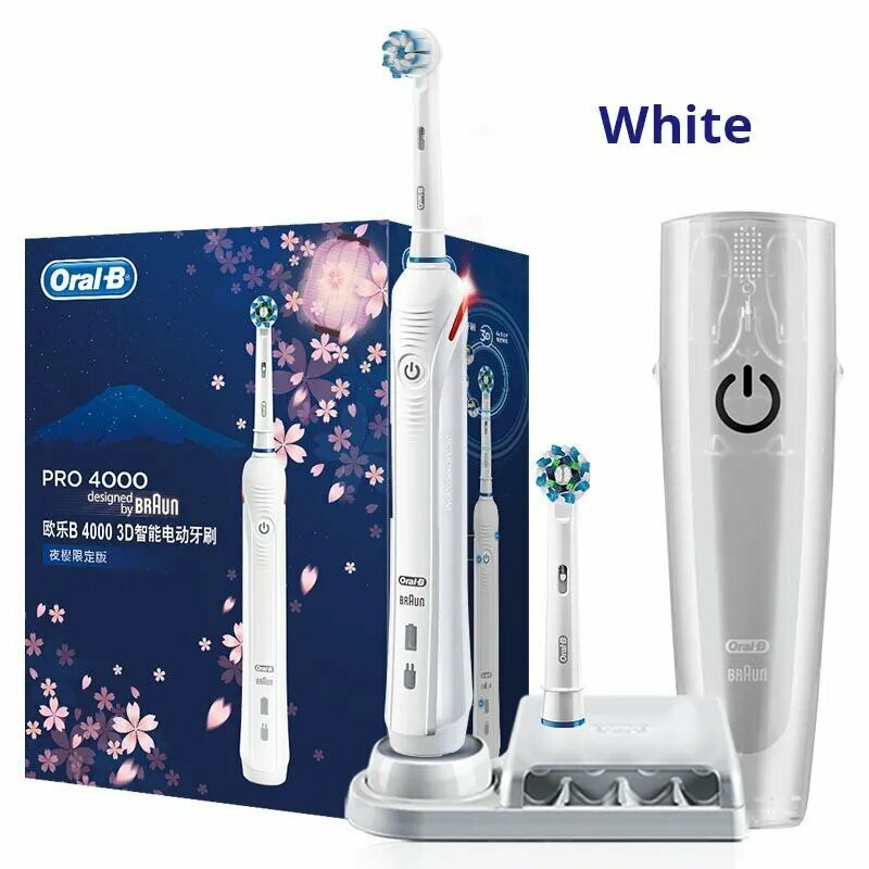 【新品未使用】BRAUN Oral-B PRO4000 新品未使用】BRAUN Oral-B PRO4000 Oral-B Pro 4000 Cross Action