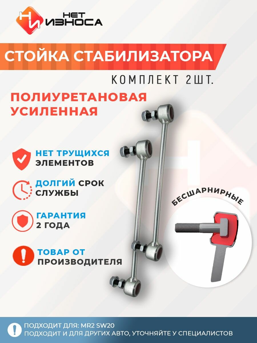 Стойки стабилизатора полиуретановые усиленные NL165-2
