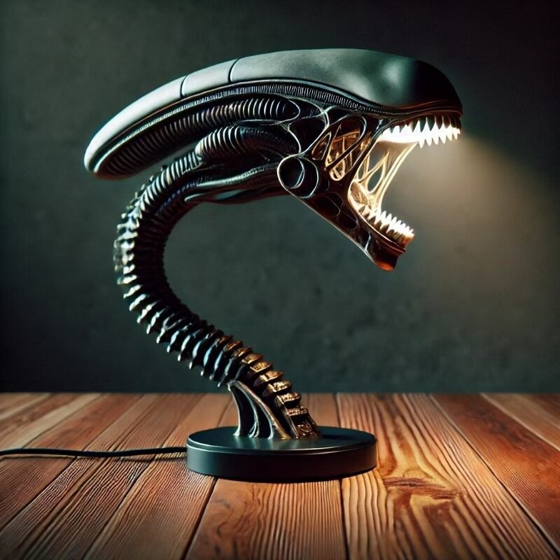 Биологическая лампа Alien, подставка для спальни, украшение для дома, лампа, украшения из смолы