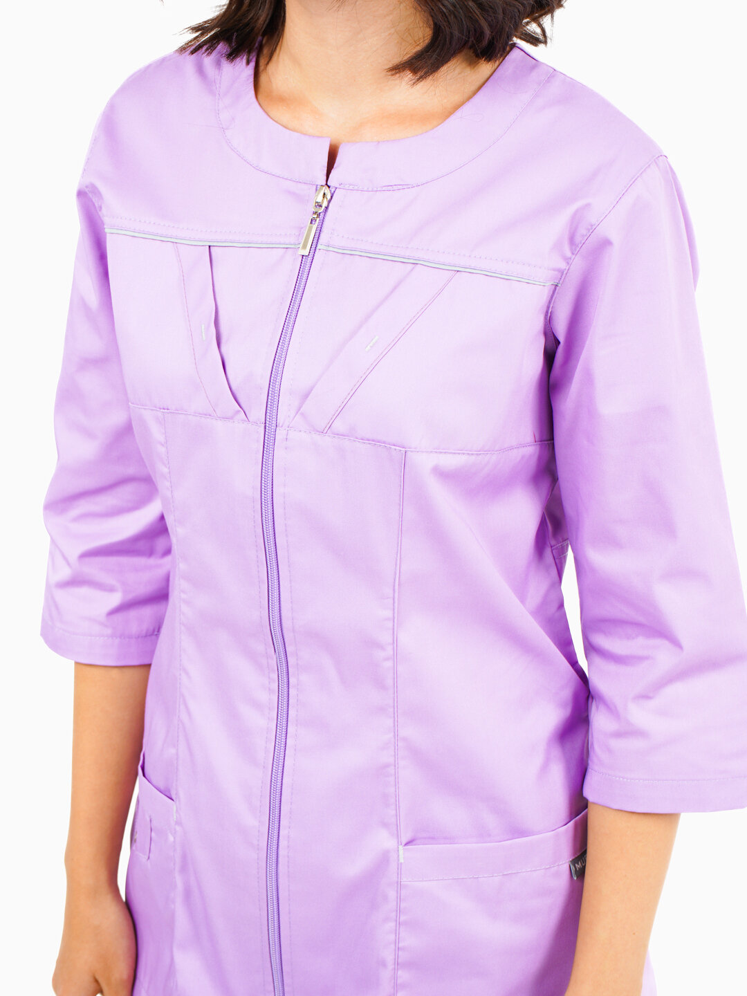 Женская медицинская форма Savdo belgisi, гразний-розовый, 46 размер, 175см — фото 1