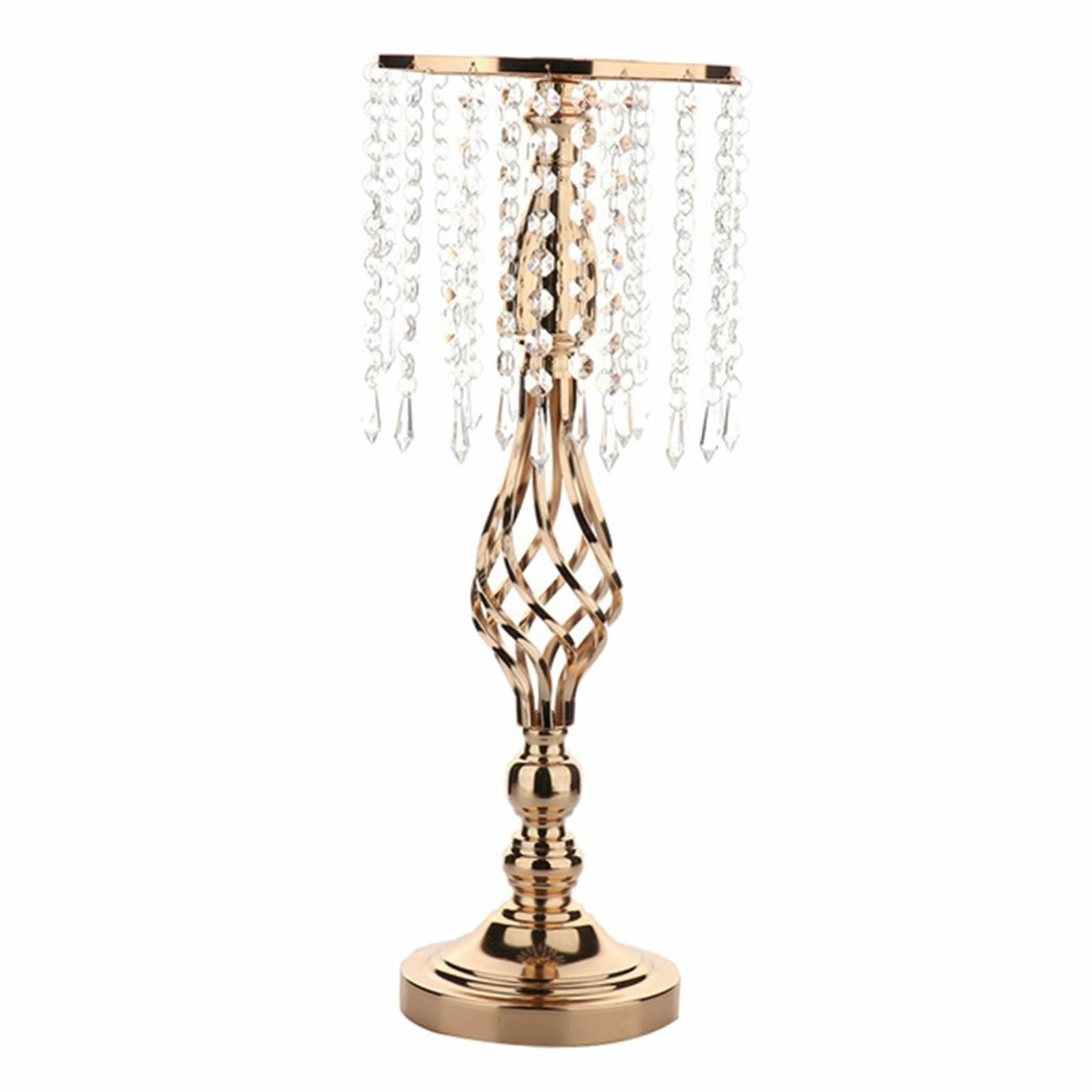 Хрустальный подсвечник для цветов и свечей 20x20 см кованое литье свадебный декор и украшение интерьера