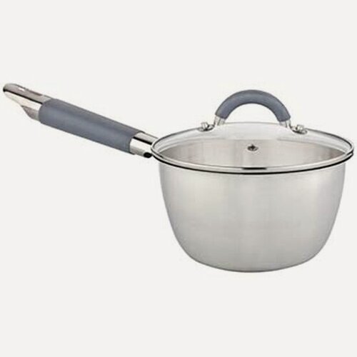 Изображение товара Ковш Hitt Speise 1.3 л, 16 см, с крышкой, нерж. сталь (H-SP-S16)