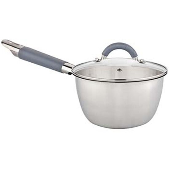 Ковш Hitt Speise 1 3 л  16 см  с крышкой  нерж  сталь  H SP S16 