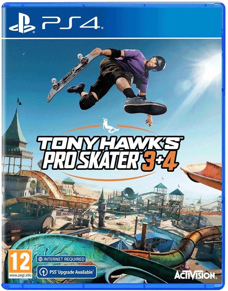 Tony Hawk's Pro Skater 3 + 4 , для PlayStation 4 , Blu-ray, Английская версия