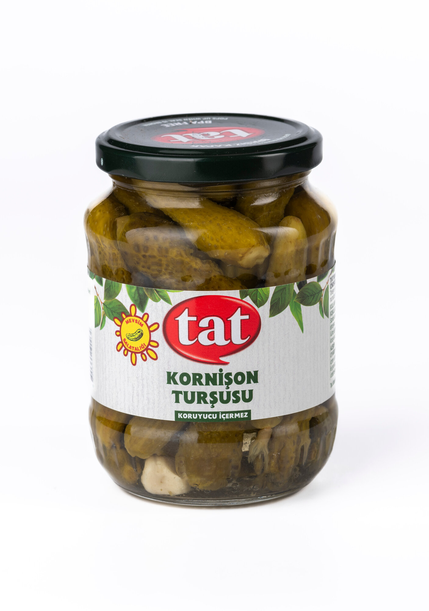 Корнишоны TAT, маринованные 350г, стеклянная банка