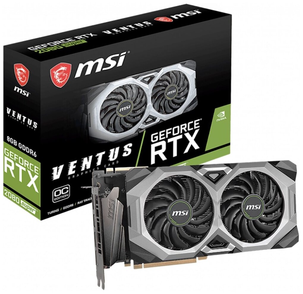 Видеокарта MSI GeForce RTX 2080 SUPER VENTUS XS OC 8GB, Retail