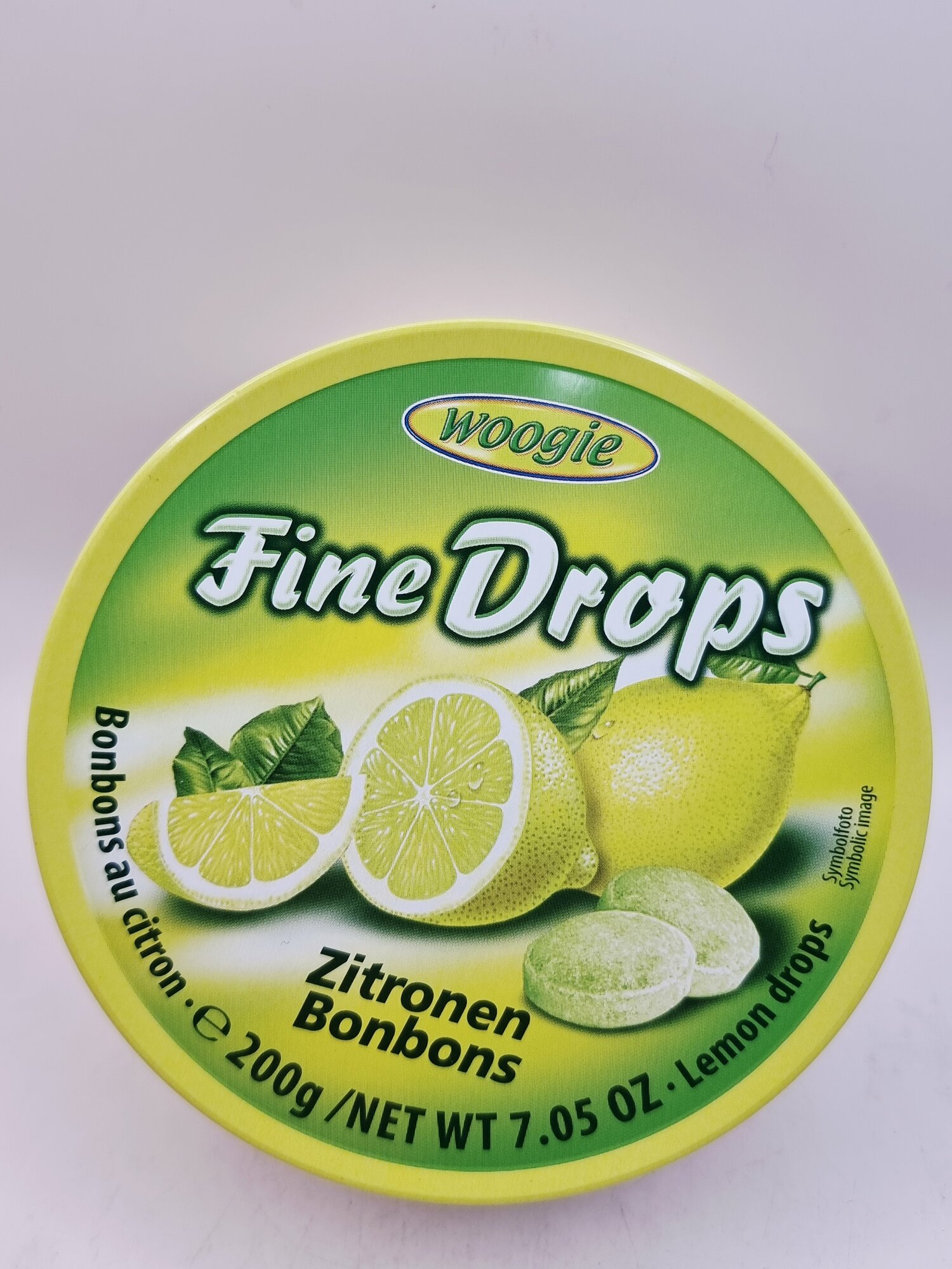 Леденцы Woogie Fine Drops со вкусом лимона 200 грамм (Австрия)