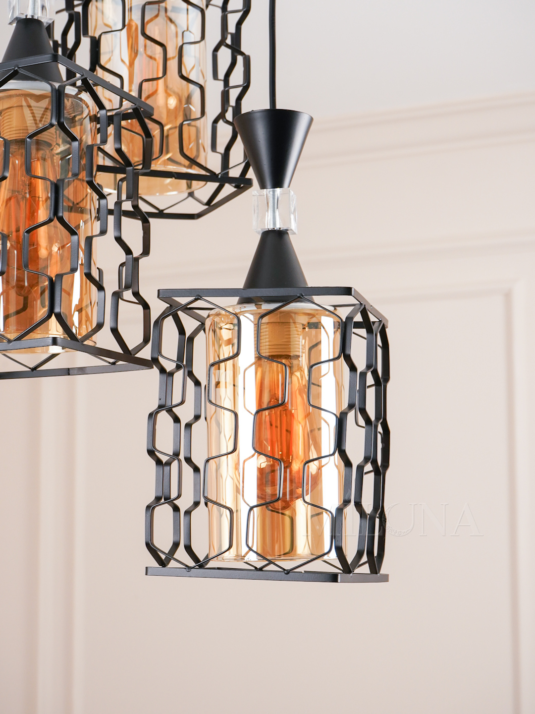 Люстра подвесная с регулировкой высоты, стиль лофт, с плафонами, для офиса, спальни, коридора