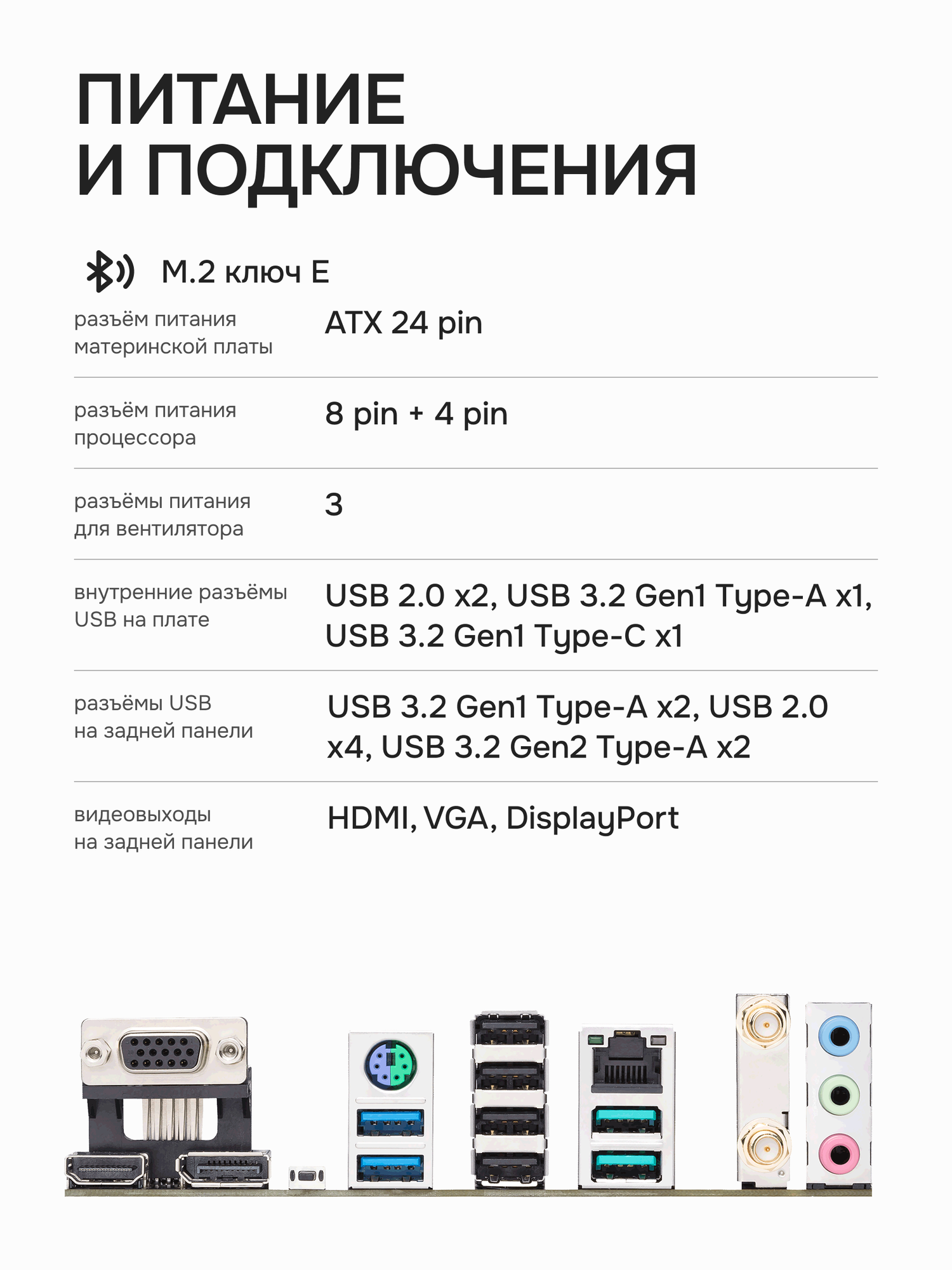 Материнская плата mATX ASUS 90MB1EG0-M0EAY0 (AM5, AMD B650, 4*DDR5 (6400), 4*SATA 6G RAID, 2*M.2, 3*PCIE, 2.5Glan, WiFi, BT, HDM - фото №3