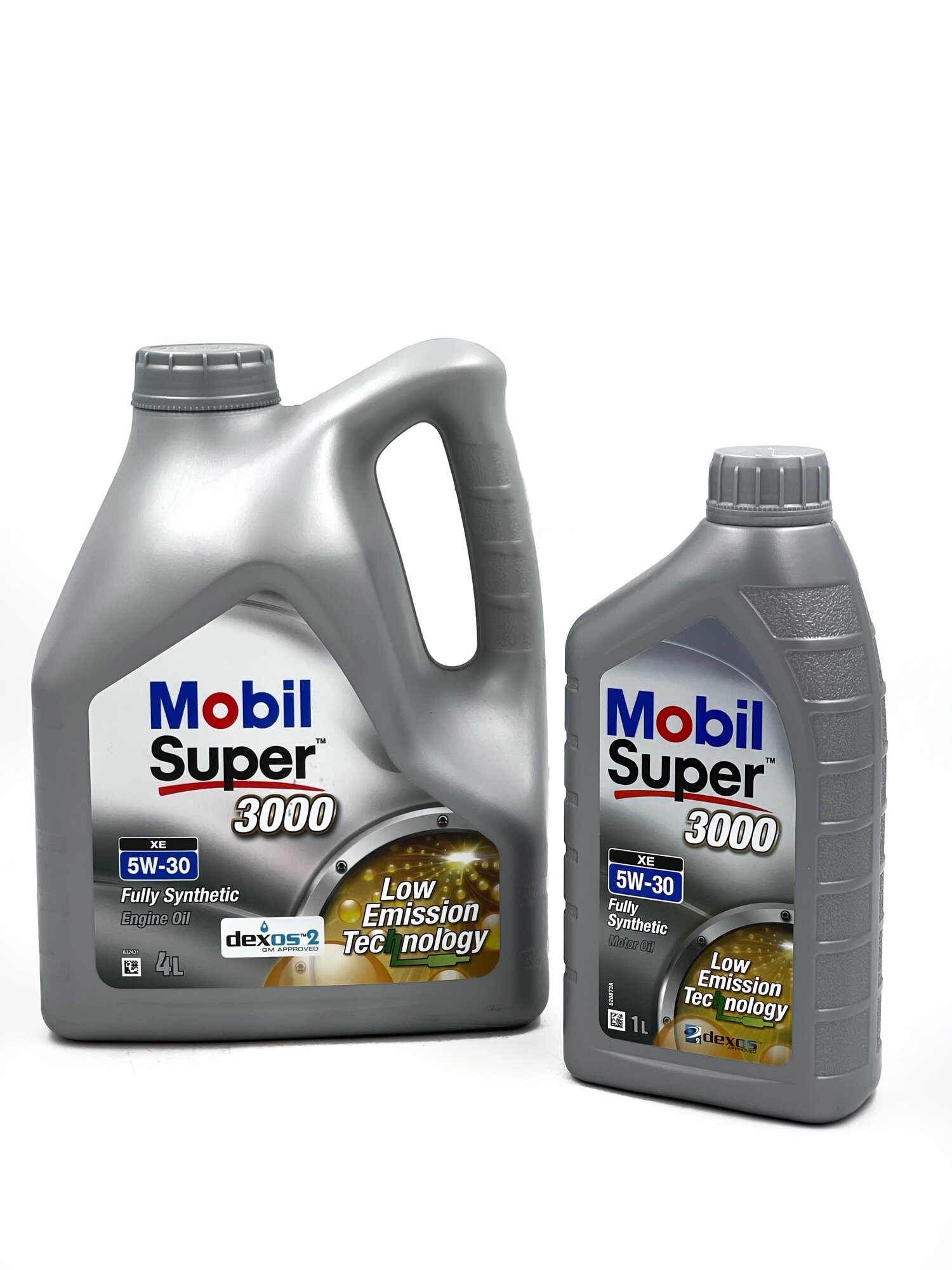 Комплект моторное масла Mobil Super 3000 XE 5w-30, 4 литра + 1 литр, синтетическое 5 литров