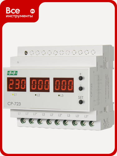 Изображение товара Реле напряжения F&F Евроавтоматика CP-723 EA04.009.015, защиты однофазного