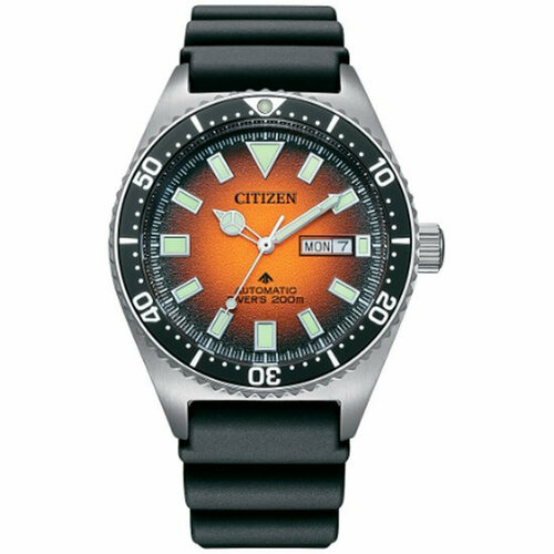 фото Наручные часы citizen promaster, оранжевый