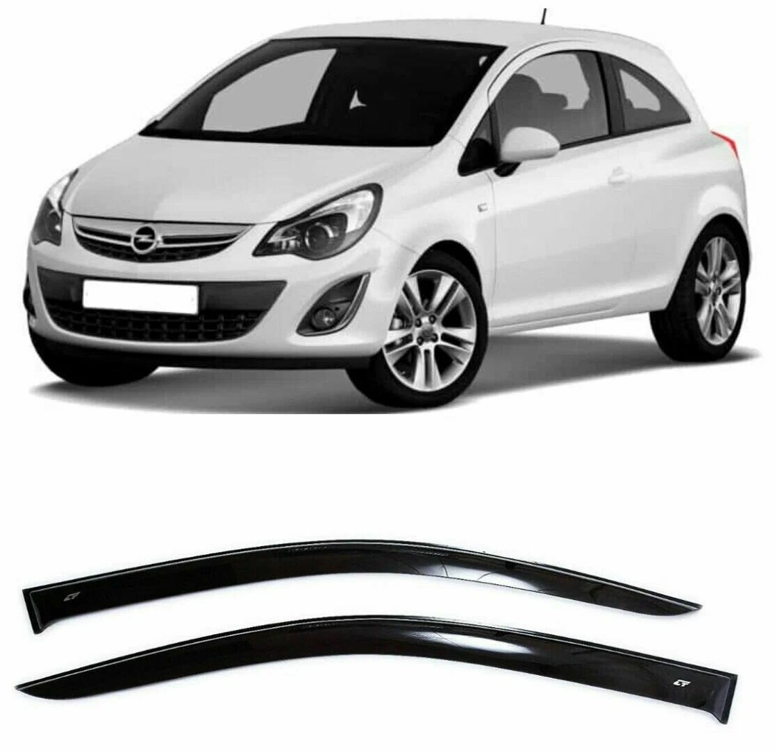 Дефлекторы боковых окон OPEL Corsa Опель Корса 3дв. (2006-