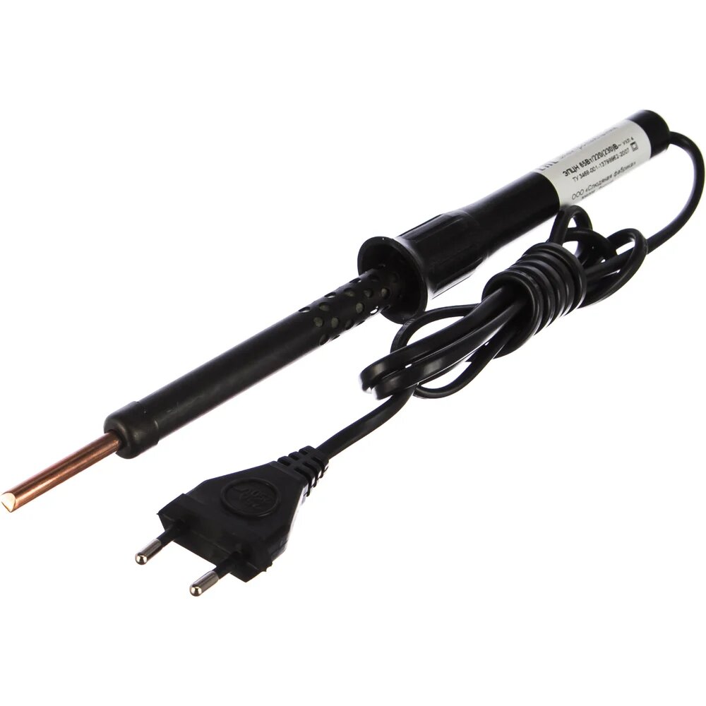 Без бренда Электропаяльник с пластиковой рукояткой, 65Вт 55401-65