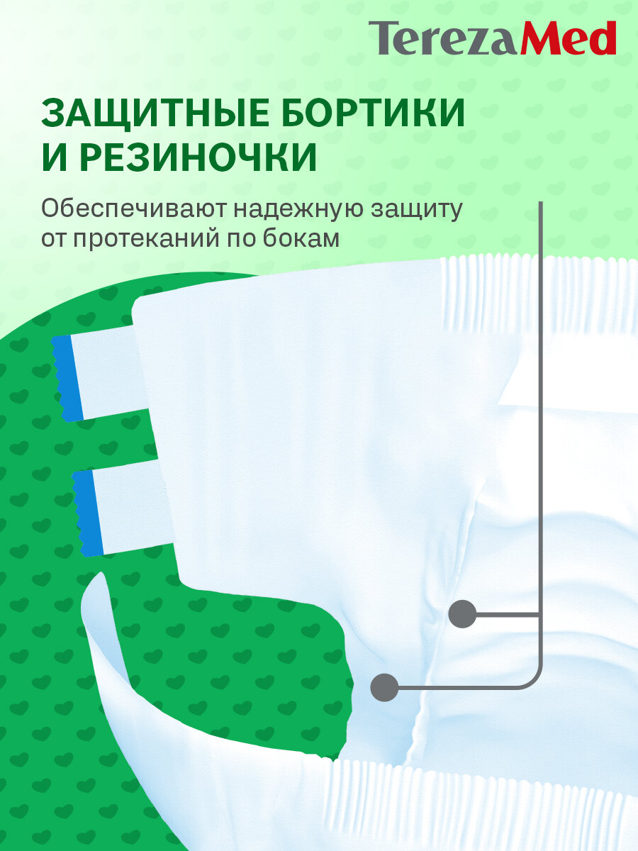 Изображение Подгузники для взрослых впитывающие на липучках TerezaMed M Normal 30 шт.