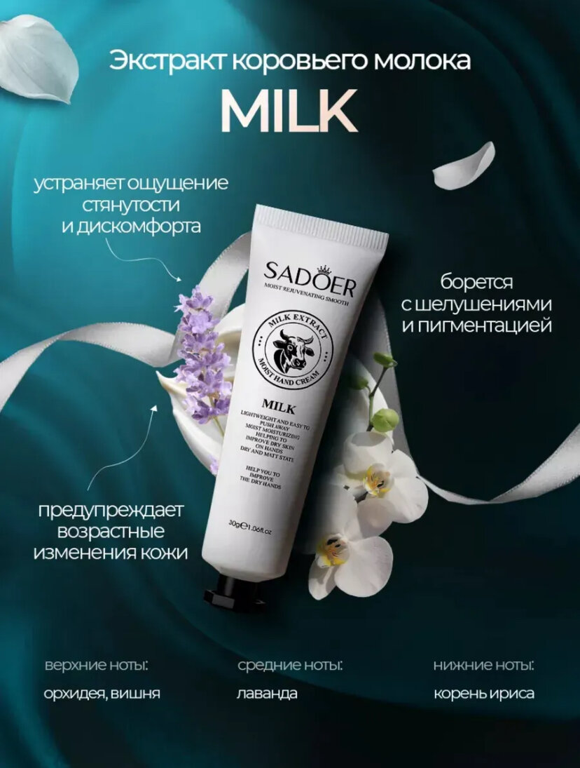 SADOER — Крем для рук с эффектом глубокого увлажнения, питания и защиты от внешних факторов