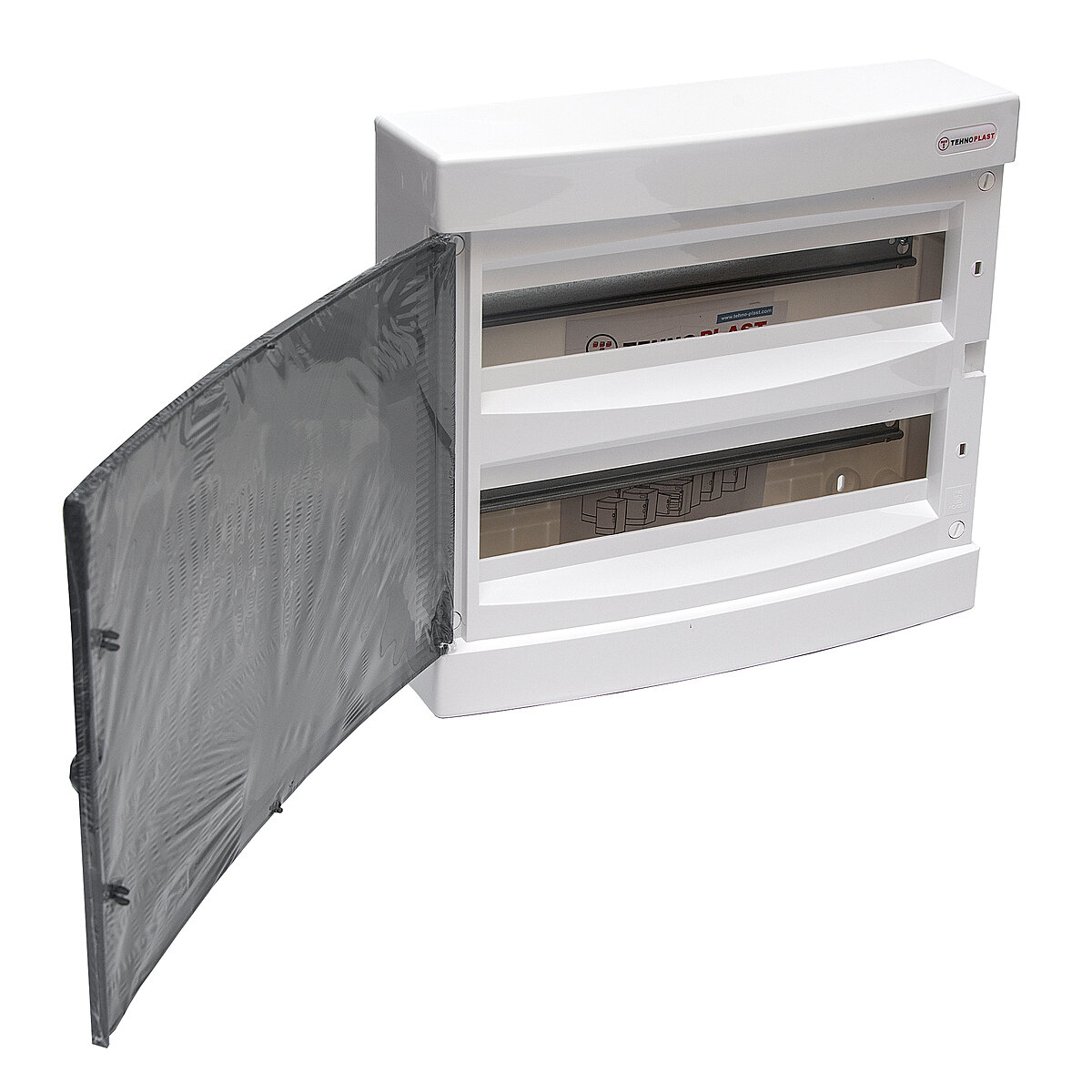 N2x18C, Щит навесной, 2 ряда, 36 мод, прозрач. дверца, IP40 Technoplast — фото 1