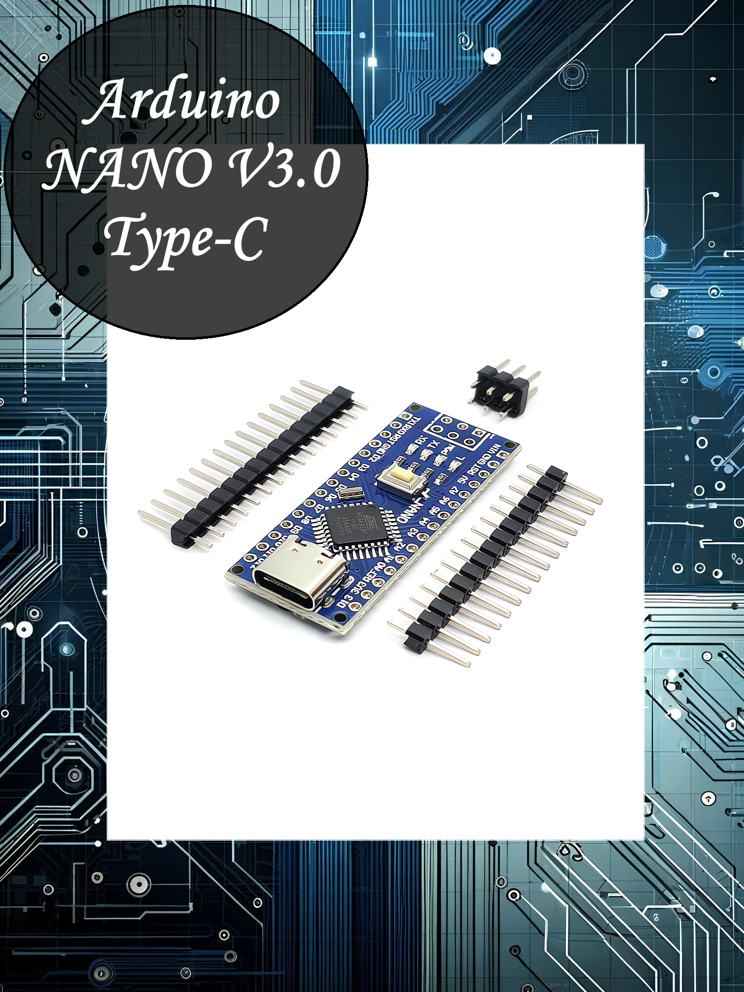 Arduino NANO V3.0 ATmega 328PB / USB Type-C / Ножки не припаяны