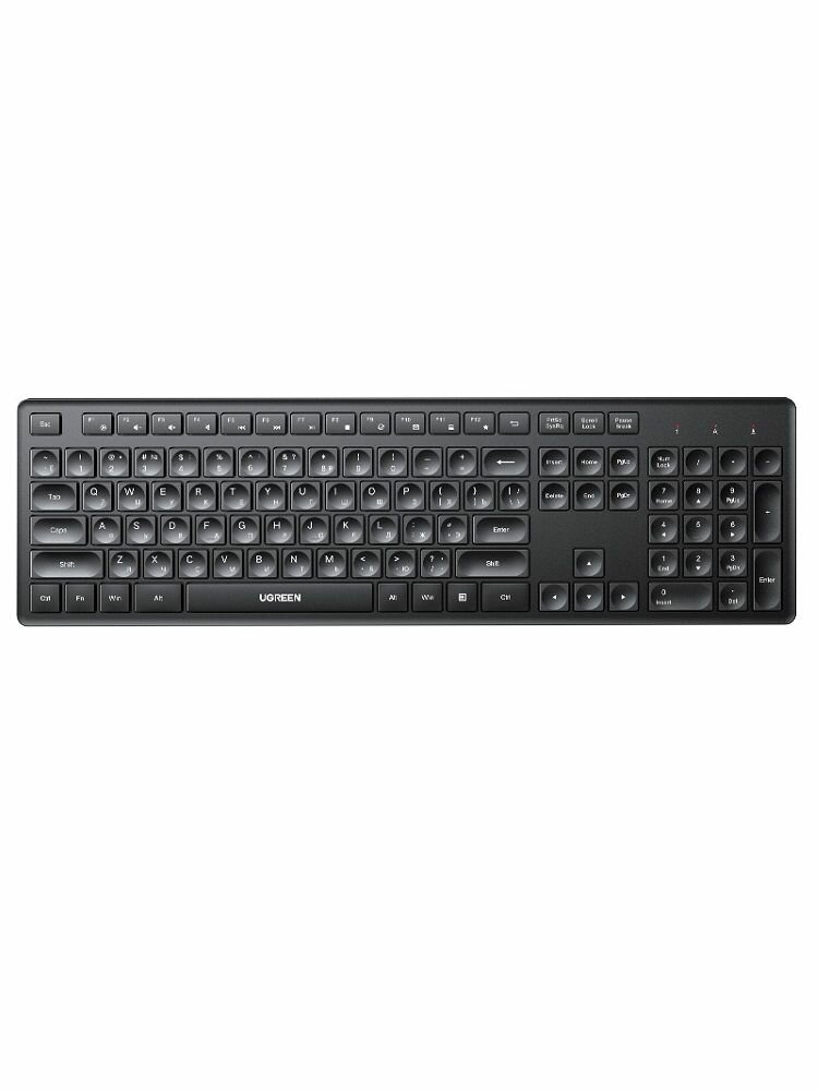 Беспроводная клавиатура UGREEN KU004 (35734) Wireless 2,4G Keyboard. Цвет: черный