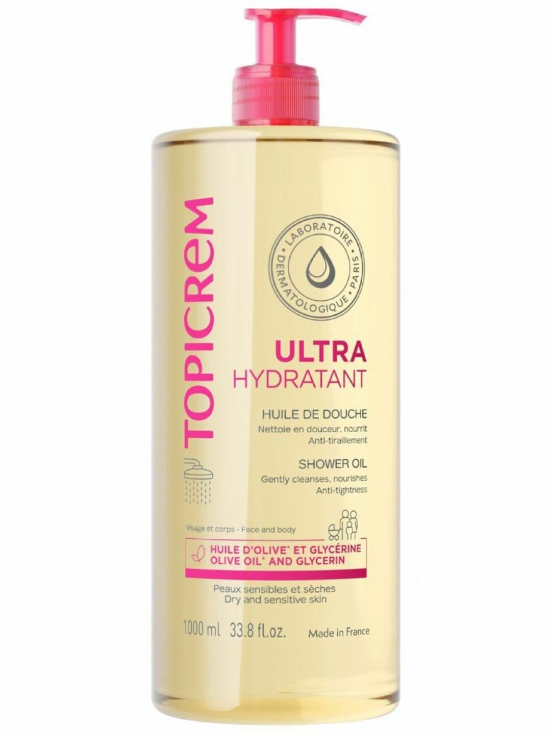 ТОПИКРЕМ Ультра-увлажняющее МАСЛО для душа, 1000 мл | TOPICREM Shower Oil