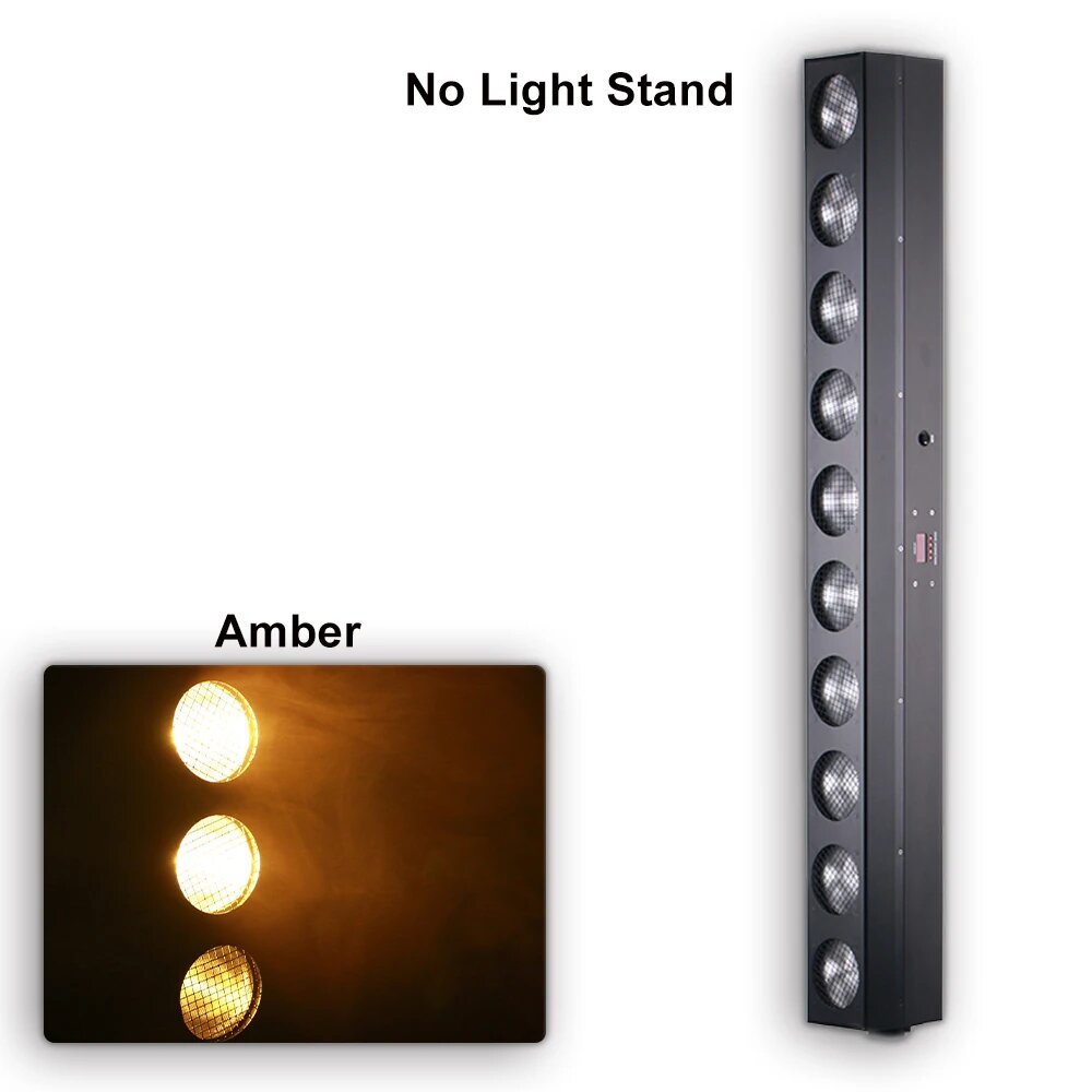 Профессиональное сценическое освещение Yuer 10x12 Вт COB теплый белый