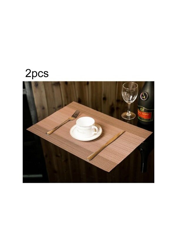 Набор из 2-х предметов для домашнего стола креативный декор подставка под кофейные напитки размер: 45x30 см кофейно-коричневый