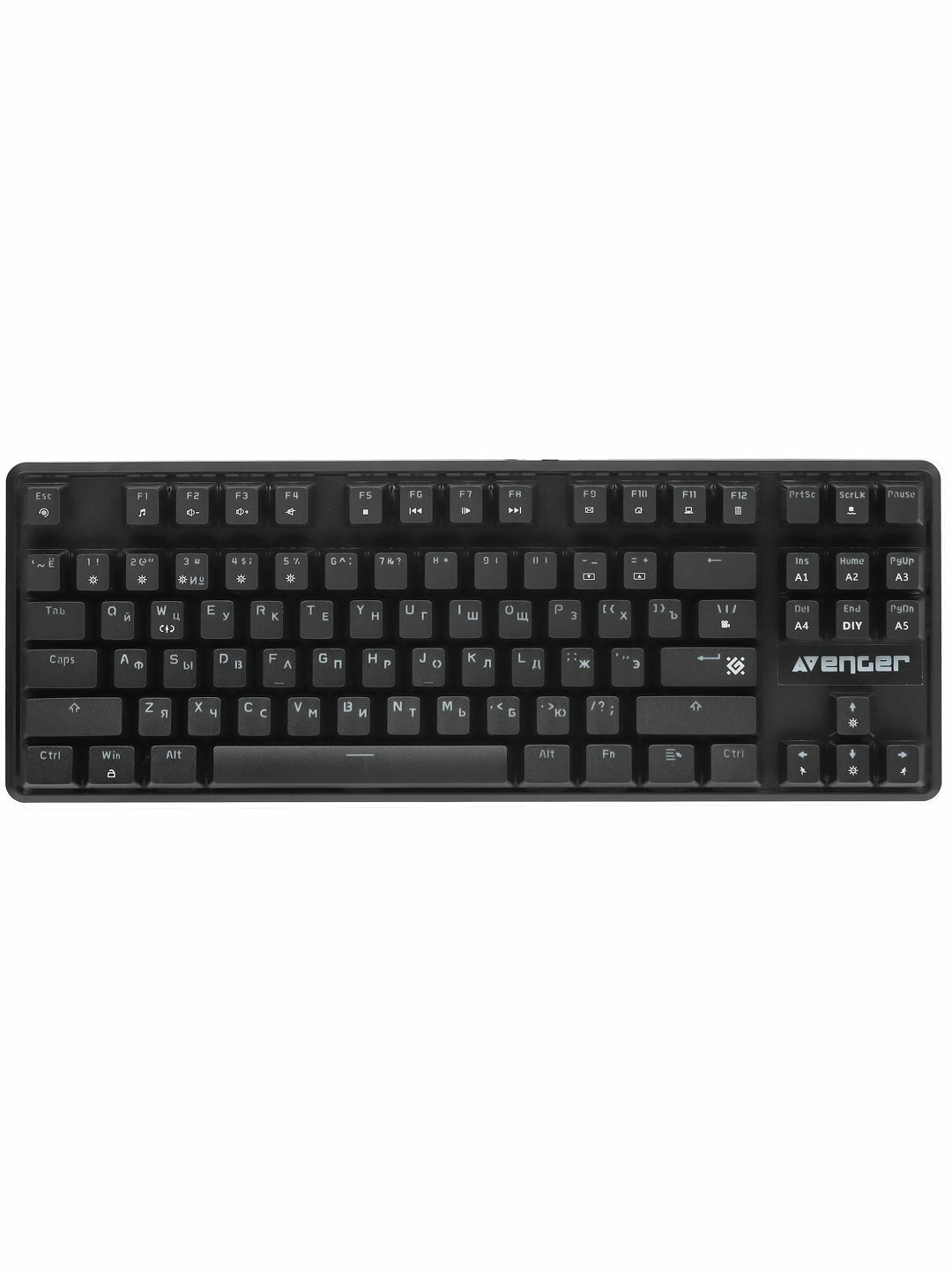Игровая механическая клавиатура Defender Avenger с подсветкой, переключатели Outemu Red, USB