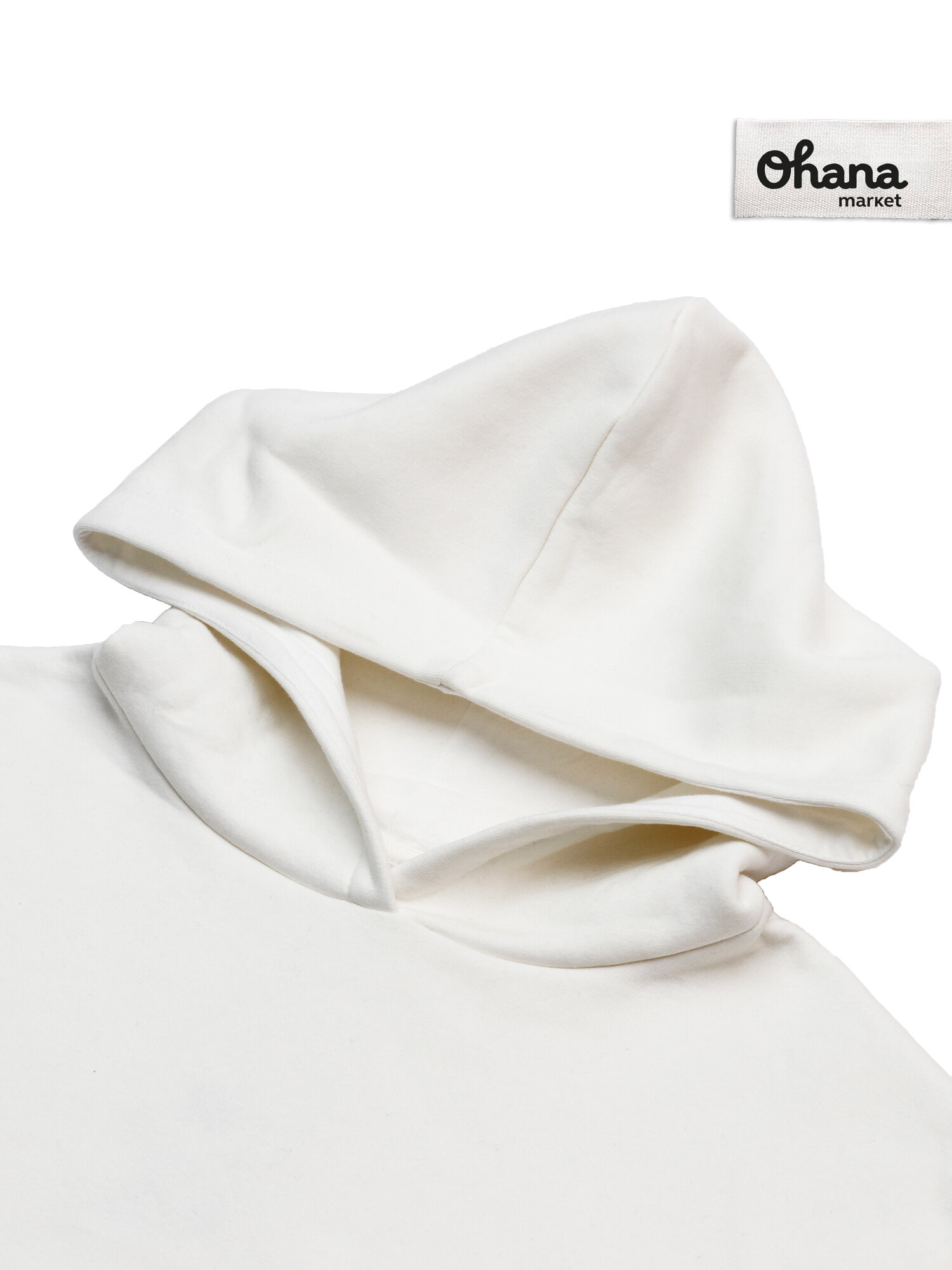 Худи Ohana market с начесом, размер 44, , белый/молочный — фото 1