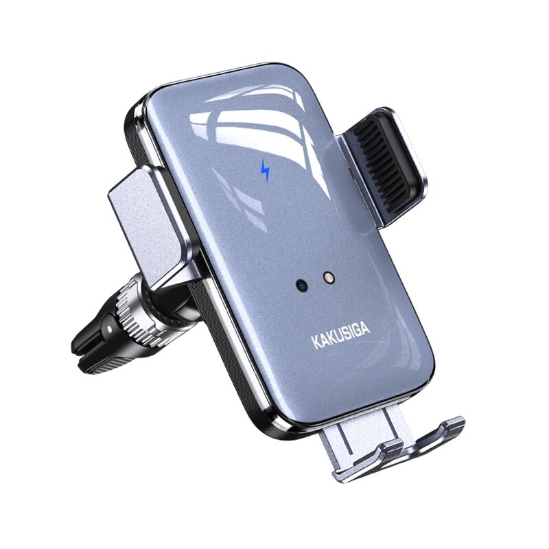 Автомобильный держатель KAKUSIGA, для телефона, беспроводная зарядка, 15Вт, черный — фото 1