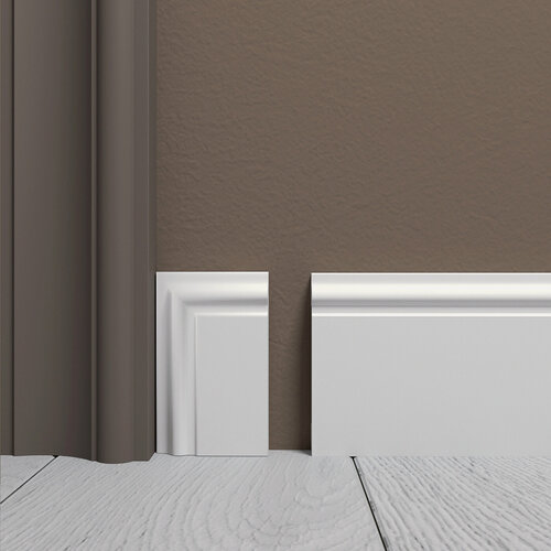 Изображение товара Завершающий элемент для плинтуса Н80, влагостойкий, белый комплект из 2 штук