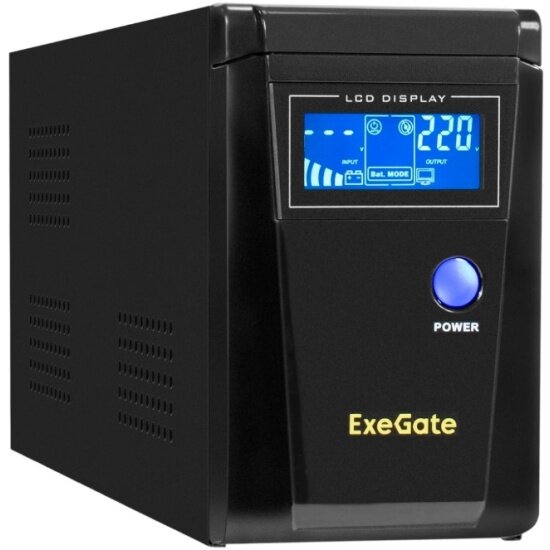 Источники бесперебойного питания инвертор, синус, для котла Exegate SineTower SN-600. LCD. AVR.2SH 600VA/360W