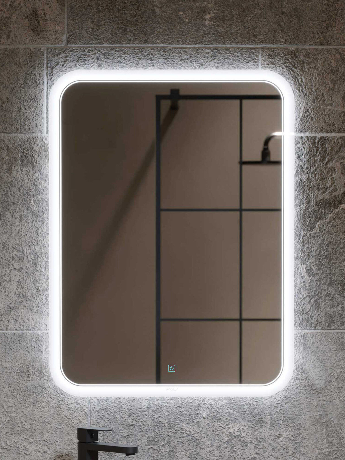 Зеркало интерьерное Alavann Anna 60x80 см LED подсветка сенсорный выключатель диммер