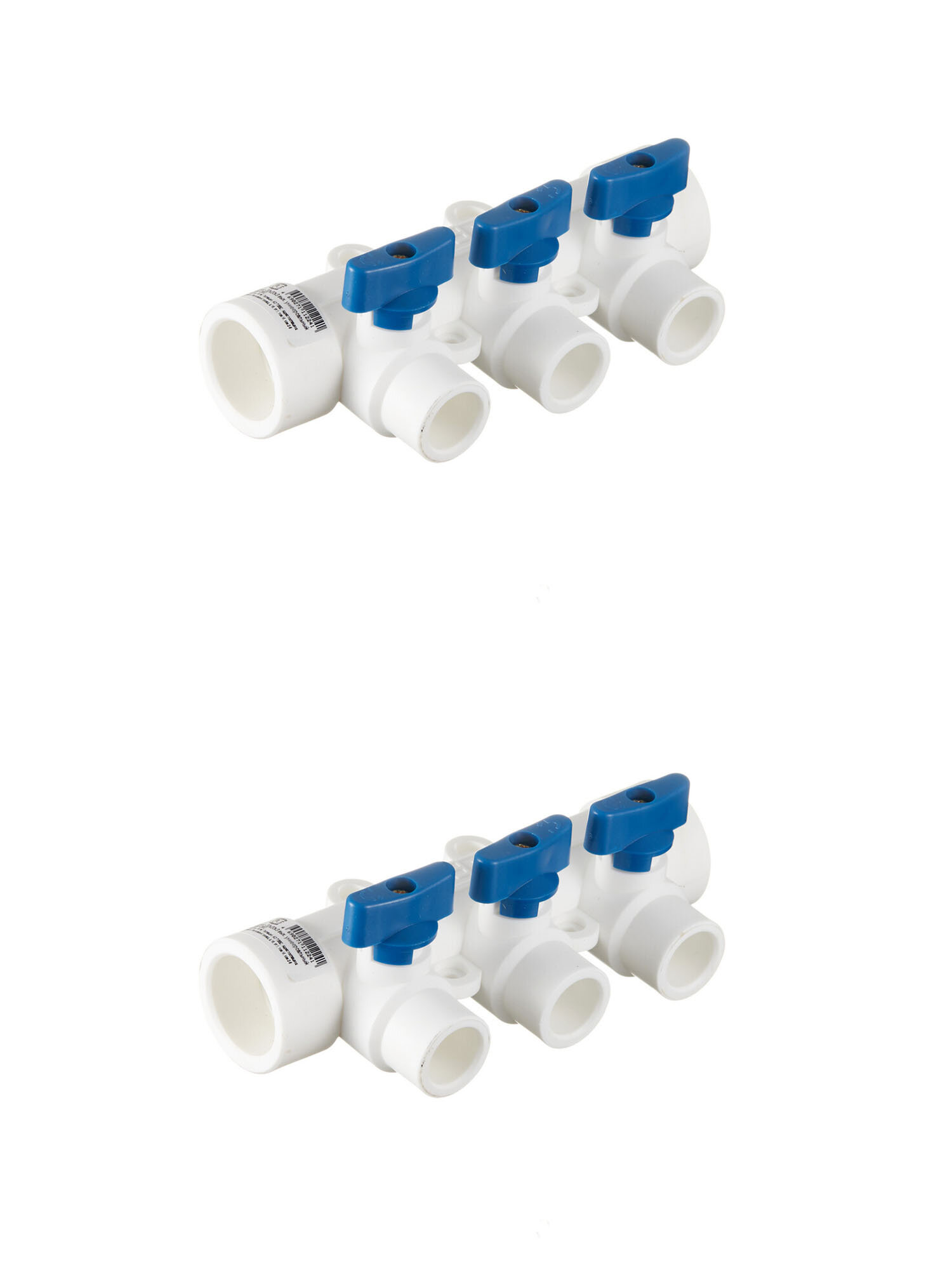 Коллектор полипропиленовый 32 мм х 3 выхода 20 мм (2 шт.)