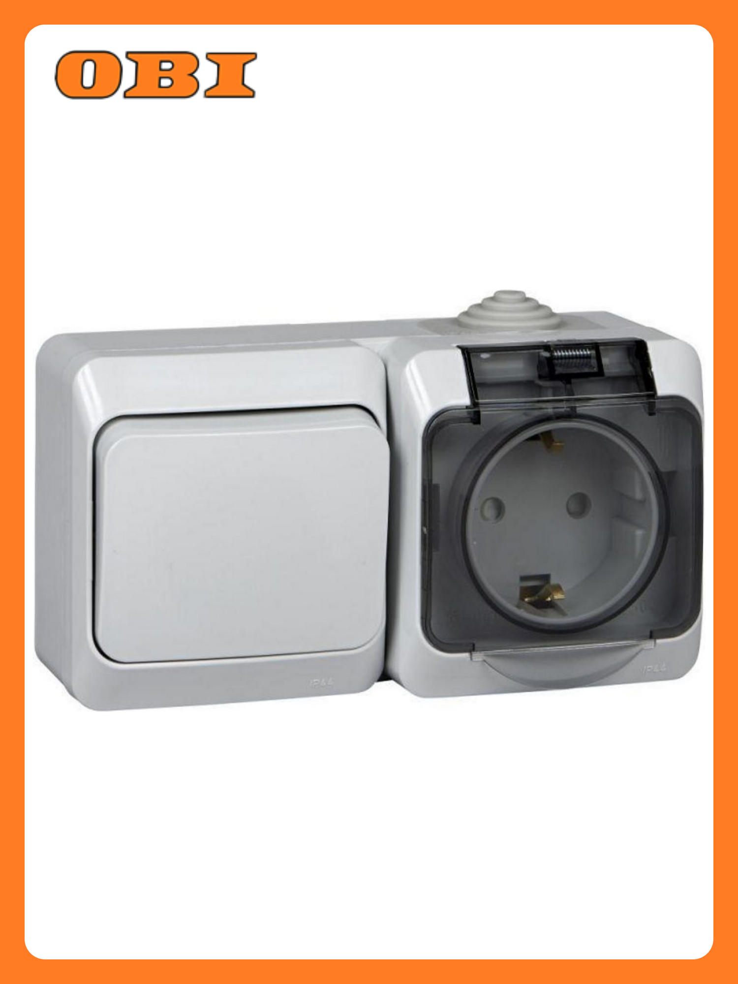 Блок ОП Этюд розетка 16А 250В евростандарт IP44 сер. SE BPA16-241C