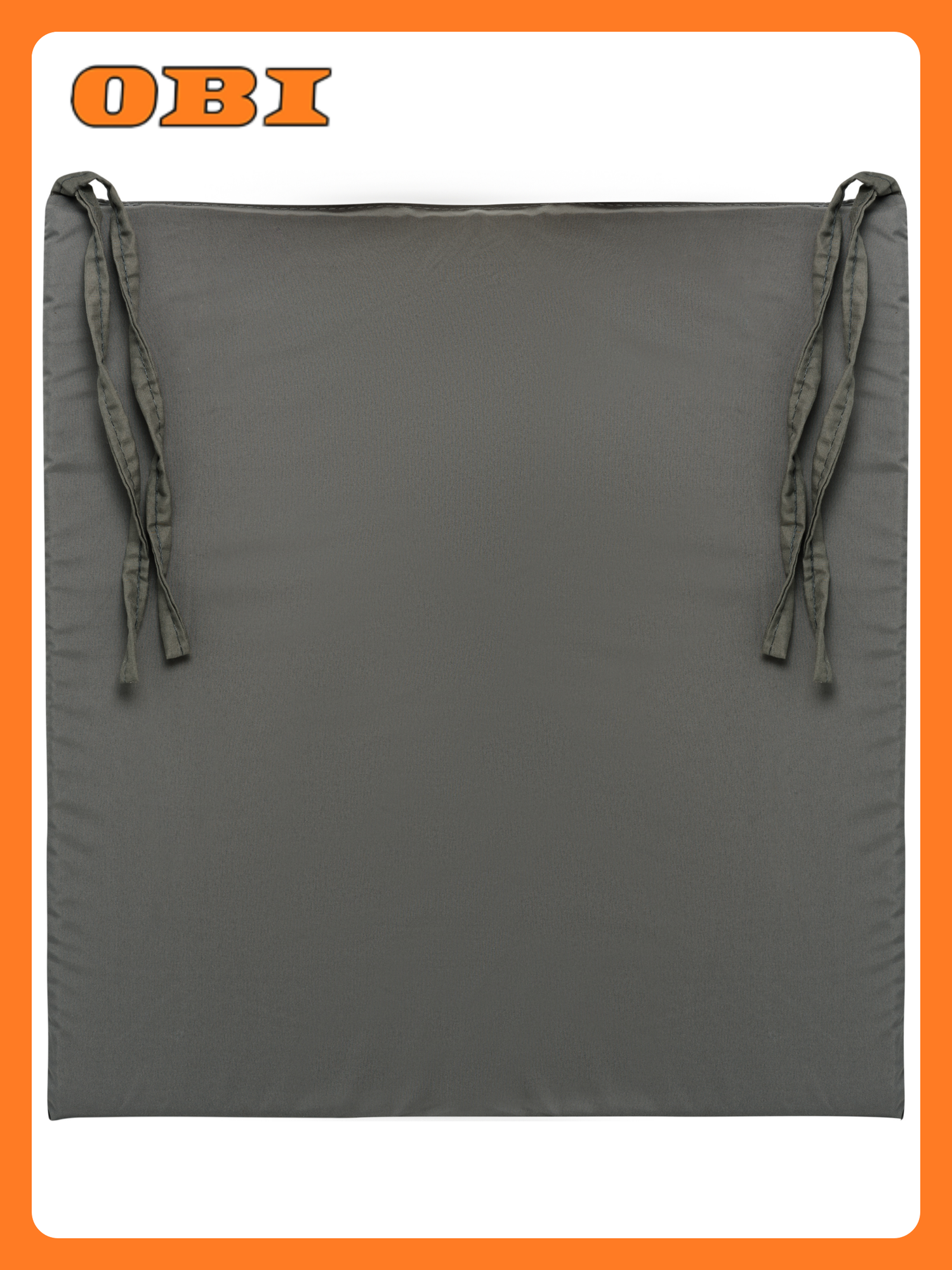 Галета для стула Бельвита серая 40x35 см