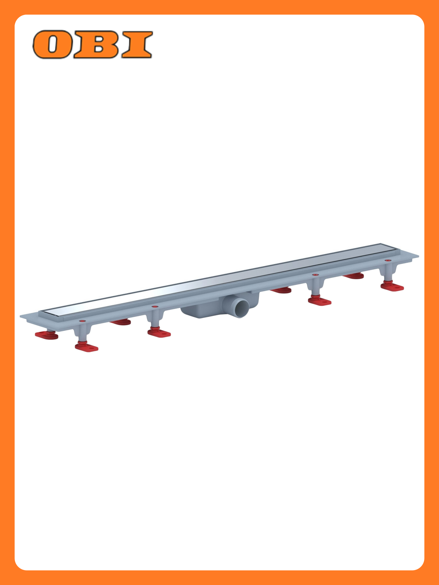 Трап водоотводный для душевого поддона АНИ Пласт Штиль 850х62 мм