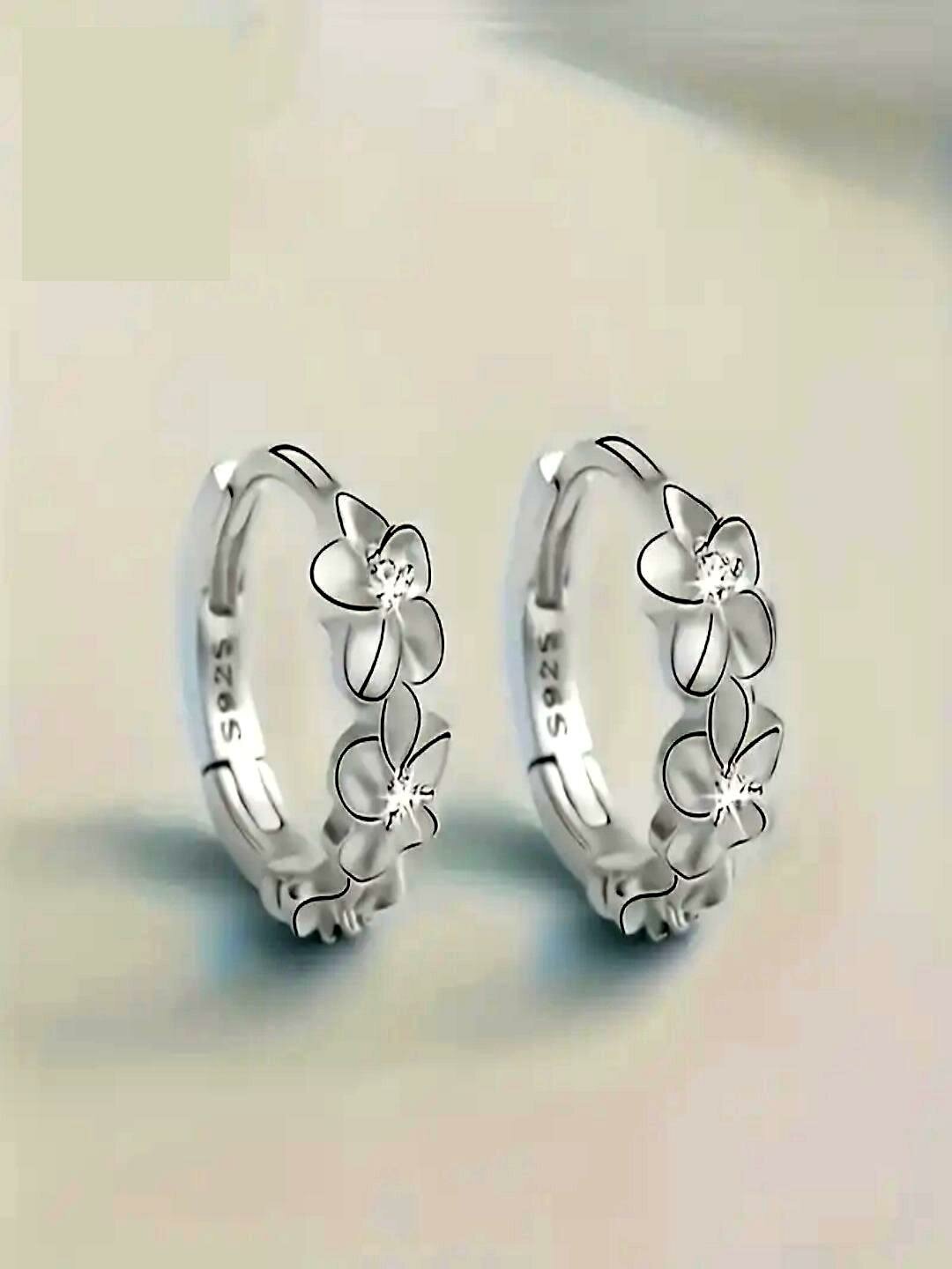 Моносерьга, серебряный — фото 1