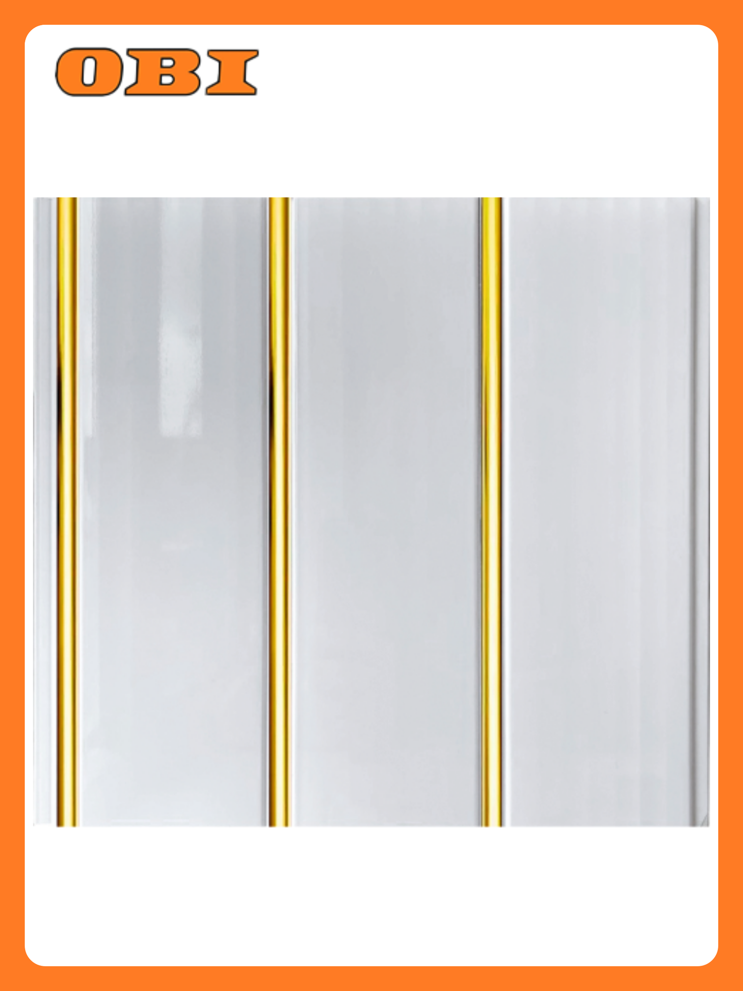 Панель ПВХ Stella Premium Gold Line лак 3-х секционные 3000х250х9