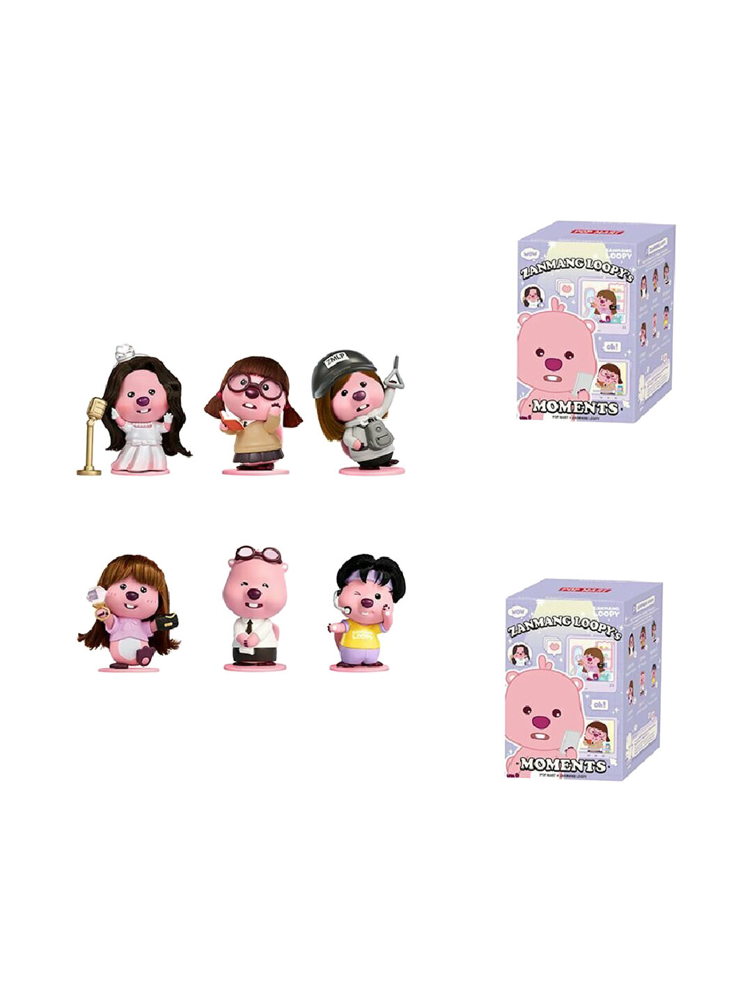 POP MART Zanmang Loopy's Circle Of Friends Performs Me Blind Box Products Single Mystery Box/Full Box 6 Pcs NoSize