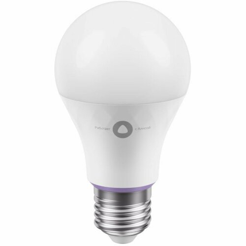 Умная лампочка Яндекс с Алисой, цоколь E27, 8 Вт, белая