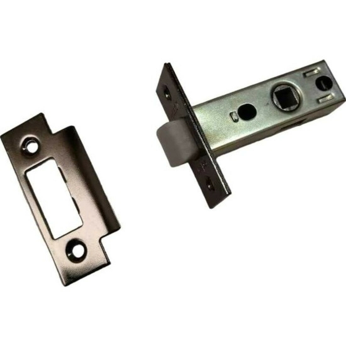 Защелка межкомнатная Bussare L6-45 PLAST GRAPHITE (графит пластиковый язычок)