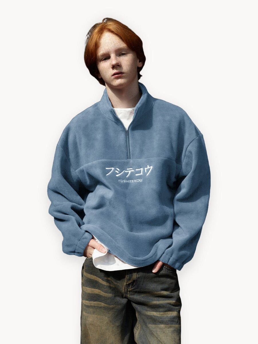 Свитшот Fushitekou Saitiro, размер L, , небесно-голубой