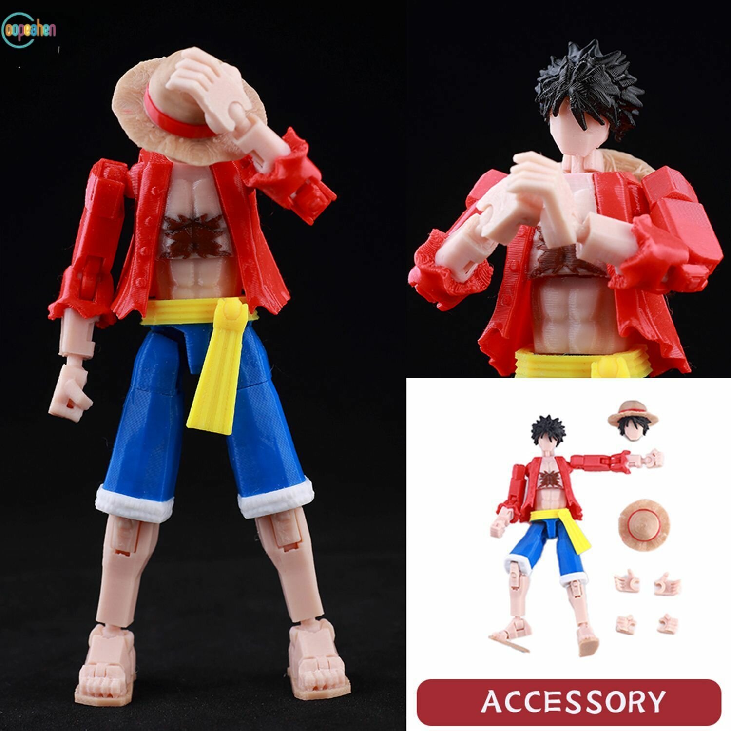 Jujutsu Kaisen Сукуна 3D печатная подвижная экшен фигурка Lucky Dummy 13, коллекционная модель манекен