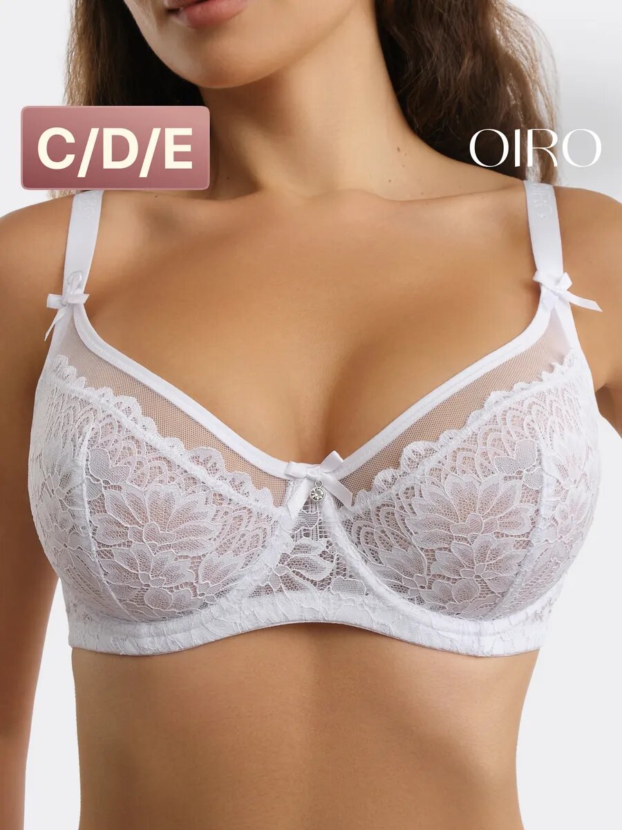 Бюстгальтер-невидимка OIRO, размер 95F, белый