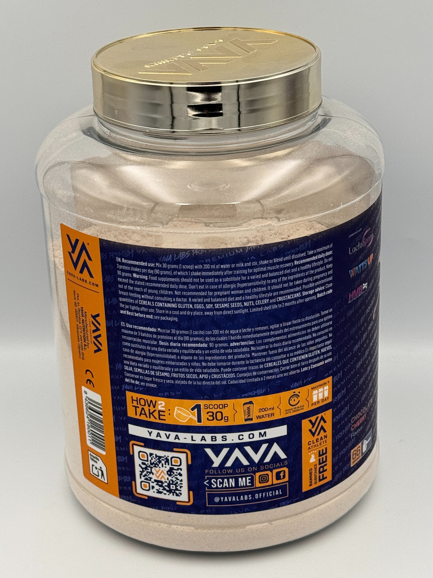 Yava Labs WHEY premium 2kg chocolate Cherry протеин — фото 1