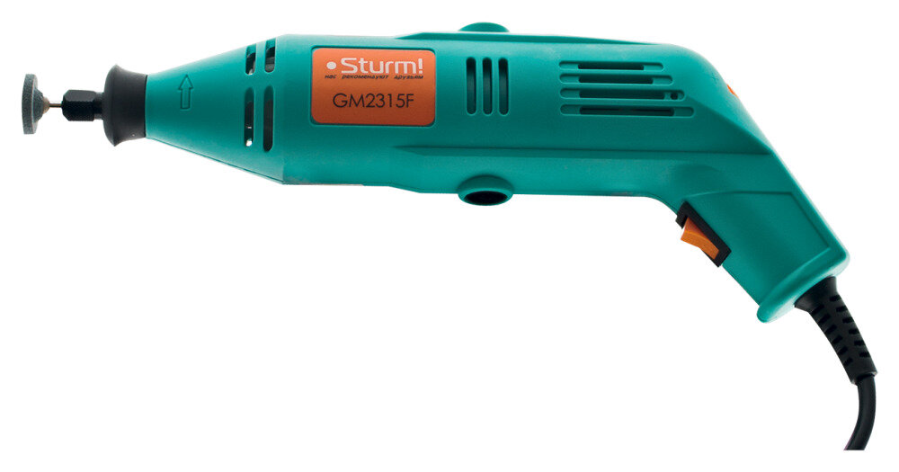 Гравер STURM GM2315F Потребляемая мощность - 150 Вт Регулировка оборотов - Есть Тип инструмента - Сетевой
