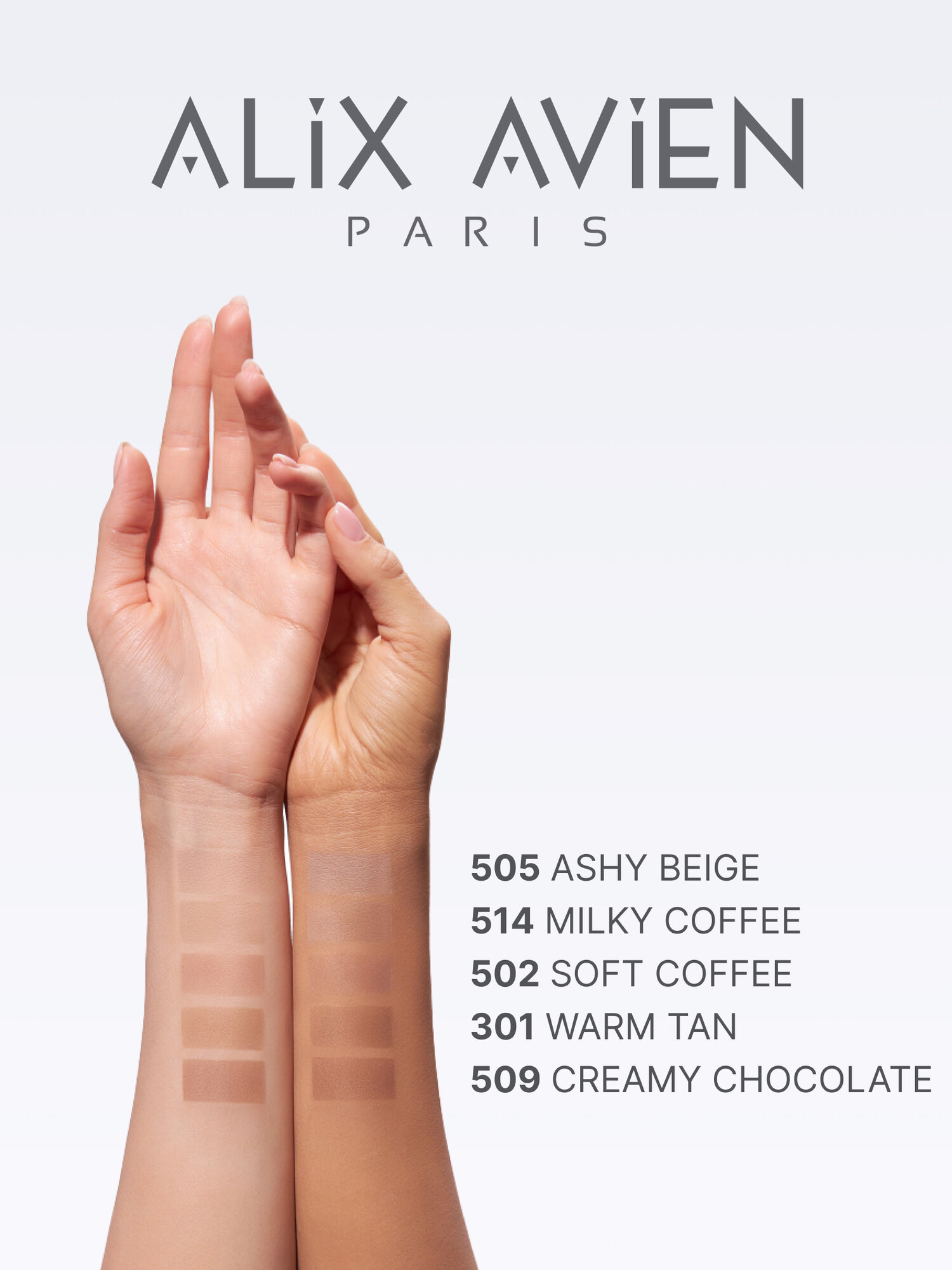 Пудра скульптор ALIX AVIEN Paris, 505, матовая, для всех типов кожи — фото 1